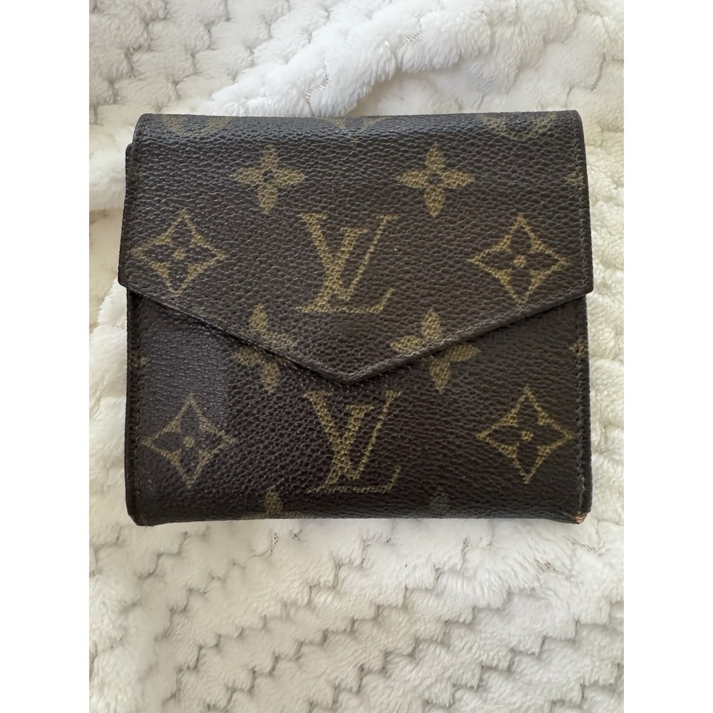 Louis Vuitton Elise Trifold Monogram Compact Wallet Authentic Vintage - Picture 6 of 16